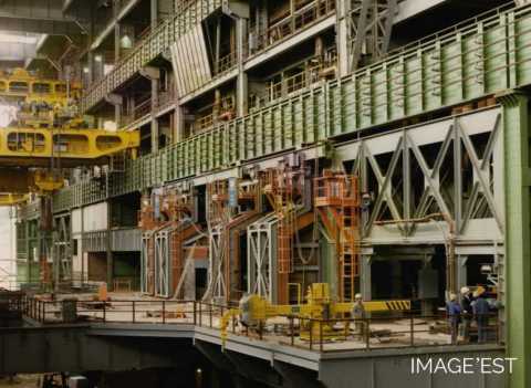 Construction de la nouvelle aciérie à la Providence (Réhon)