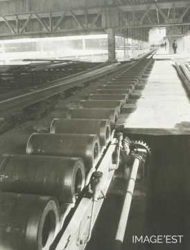 Banc de rouleaux pour le transport des profilés (Réhon)