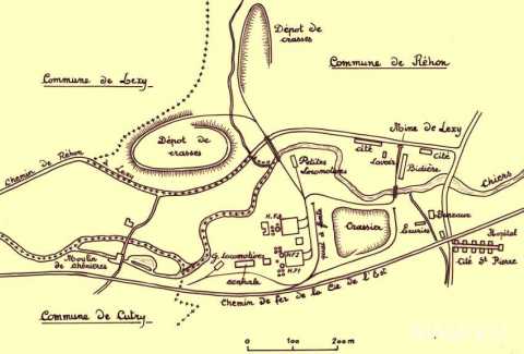 La Chiers et la Providence (Réhon) en 1899