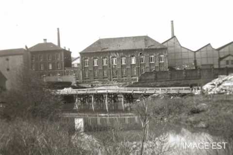 Pont provisoire à la Providence (Réhon)