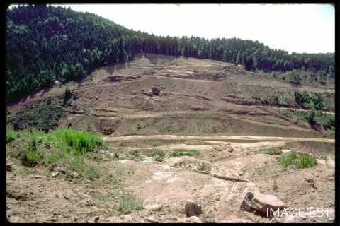 Chantier du lac de Pierre-Percée (Meurthe-et-Moselle)