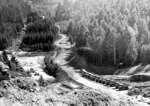 Chantier du lac de Pierre-Percée (Meurthe-et-Moselle)