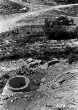 Chantier du lac de Pierre-Percée (Meurthe-et-Moselle)