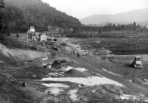 Chantier du lac de Pierre-Percée (Meurthe-et-Moselle)