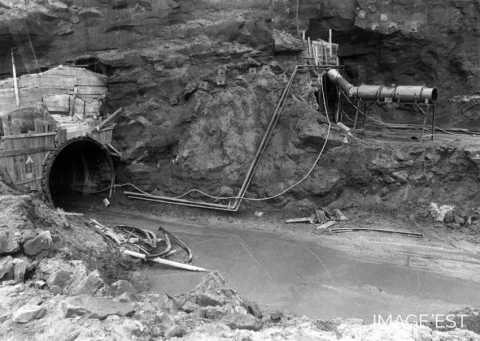 Chantier du lac de Pierre-Percée (Meurthe-et-Moselle)