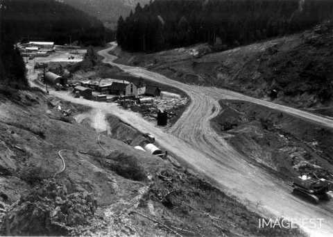 Chantier du lac de Pierre-Percée (Meurthe-et-Moselle)