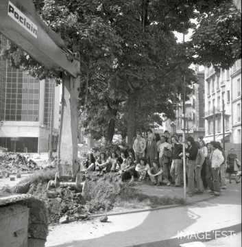 Manifestation place Thiers à Nancy (Meurthe et Moselle)