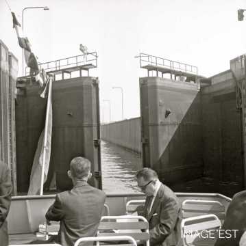 Inauguration de la Moselle canalise?e (Apach)