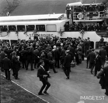Inauguration de la Moselle canalise?e (Apach)
