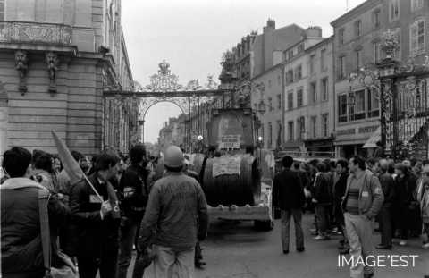 Manifestations de sidérurgistes (Nancy)