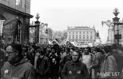 Manifestations de sidérurgistes (Nancy)