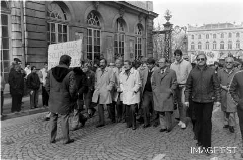 Manifestations de sidérurgistes (Nancy)