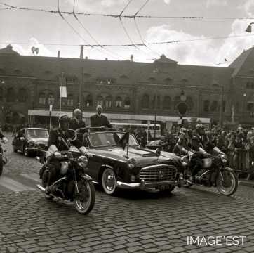 Le général de Gaulle et le président allemand Lübke (Metz)