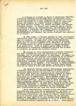 Texte de mai 1947 (Sarre)