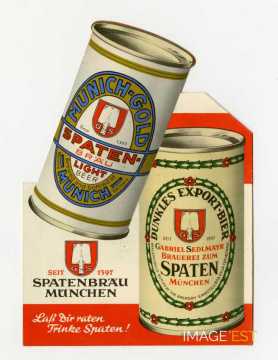 Dépliant publicitaire de bière