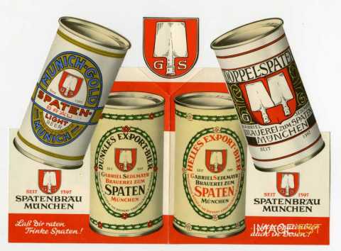 Dépliant publicitaire de bière