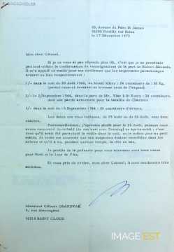 Lettre de Pierre Bindschedler (1973)
