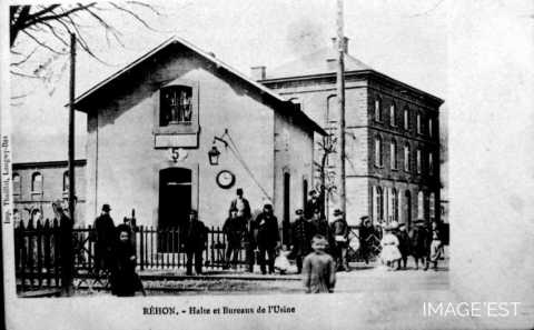 Gare et bureaux de l'usine (Réhon)