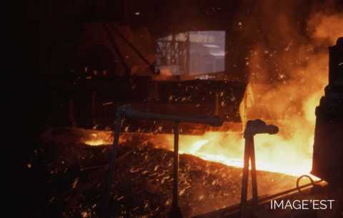 Débouchage du trou de coulée (Uckange)