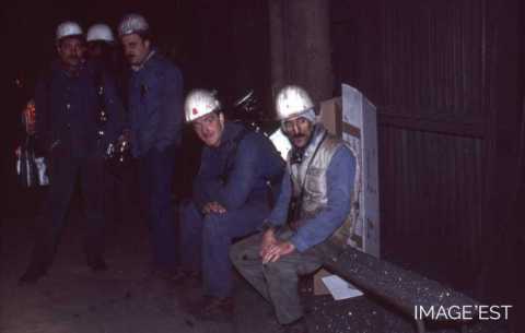 Sidérurgistes en pause (Uckange)