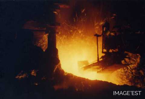 Débouchage du haut-fourneau U1 (Uckange)