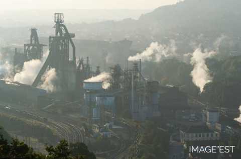 Vapeur d'eau à l'usine du Patural (Hayange)