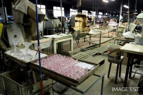 Atelier de meulage de la cristallerie (Portieux)