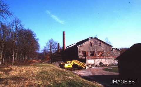 Ancienne halle en démolition (Portieux)