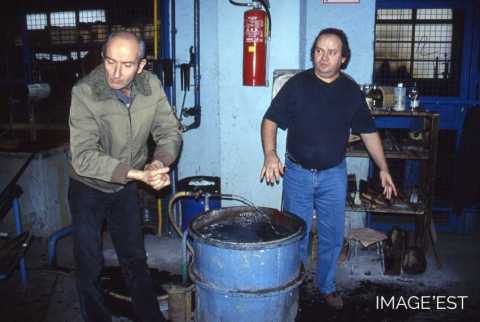 Fin d'une journée de travail (Portieux)