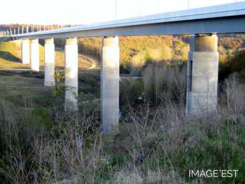Viaduc du TGV à Jaulny (Meurthe-et-Moselle).
