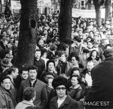 Manifestation de mineurs (Freyming-Merlebach)