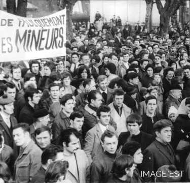 Manifestation de mineurs (Freyming-Merlebach)