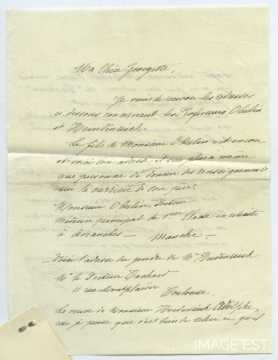 Lettre de Léonie Feret