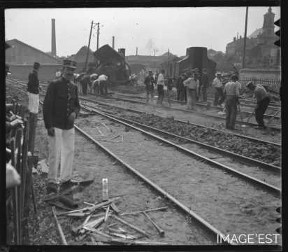 Déraillement d'un train (Nancy)