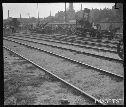 Déraillement d'un train (Nancy)