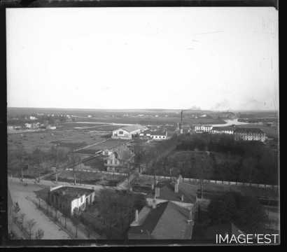 Vue aérienne de la tonnellerie Adolphe Fruhinsholz (Nancy)