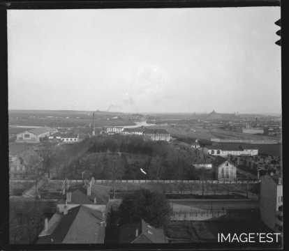 Vue aérienne de la tonnellerie Adolphe Fruhinsholz (Nancy)