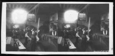 Atelier de rabotage de la tonnellerie Adolphe Fruhinsholz (Nancy)