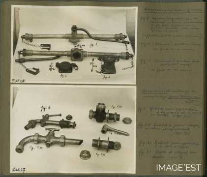 Accessoires pour foudres-réservoirs de la tonnellerie Adolphe Fruhinsholz (Nancy)