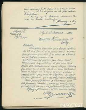 Attestation de la Maison Ayala & Cie (Ay)