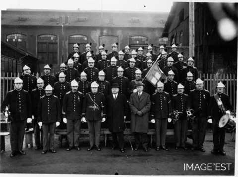 Sapeurs-pompiers de la Verrerie de Portieux (Vosges).