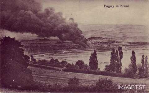 Incendie d'une usine (Pagny-sur-Moselle)
