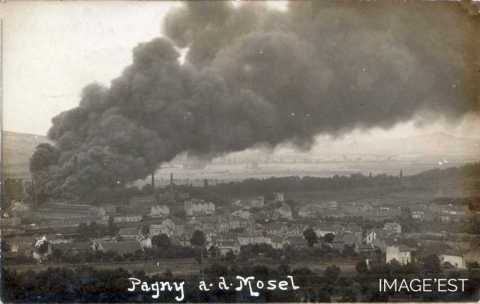 Incendie d'une usine (Pagny-sur-Moselle)