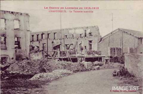 Tannerie incendiée (Chanteheux)