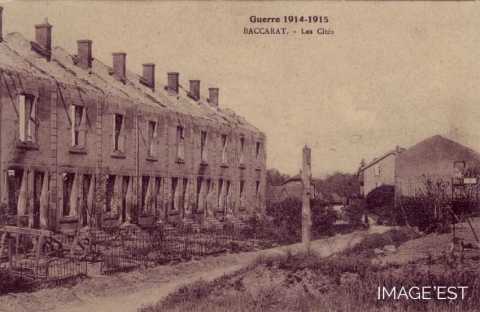 Cités ouvrières détruites (Baccarat)