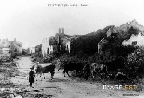Brin-sur-Seille en ruine (Meurthe-et-Moselle)