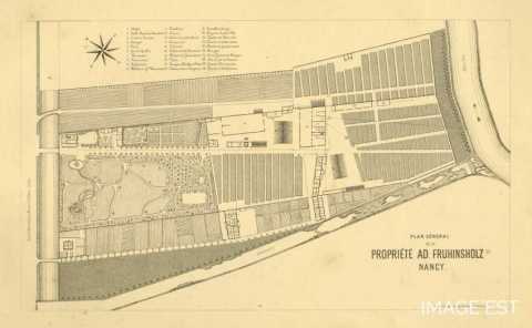 Plan de la tonnellerie  Adolphe Fruhinsholz (Nancy)