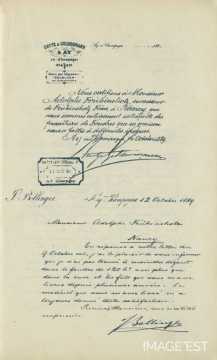 Certificats des entreprises Deutz & Geldermann (Ay) et F. Bellinger (Ay)