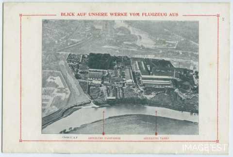 Vue aérienne de la tonnellerie Fruhinsholz (Nancy)