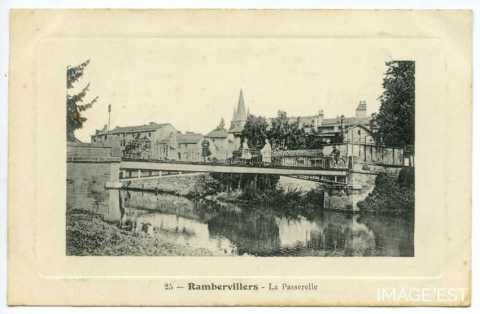 Passerelle sur la Mortagne (Rambervillers)